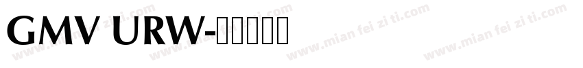 GMV URW字体转换